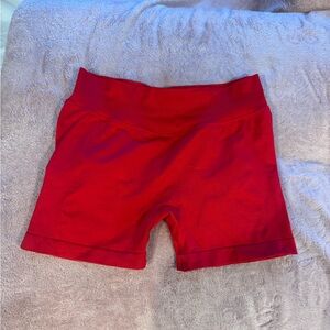 adidas Women's Red Athletic Shorts